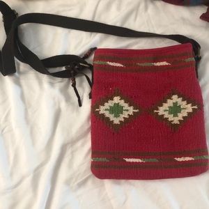 Woven crossbody bag